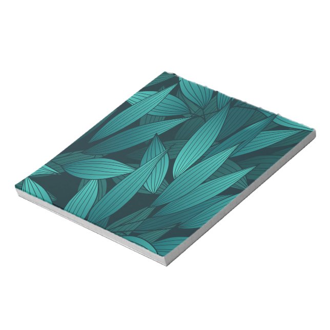Gradient tropical leaves notepad (Rotated)