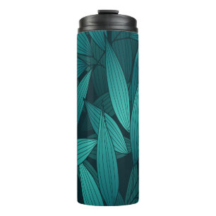 Gradient tropical leaves thermal tumbler