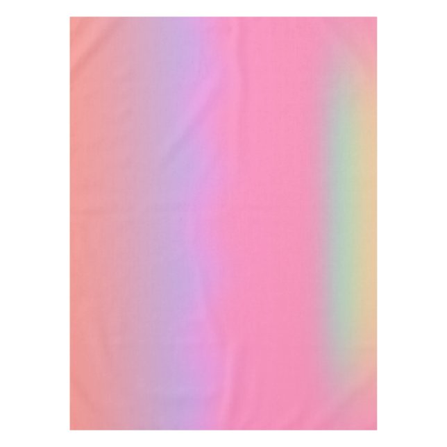 Gradient Tropical Sunrise Glow Tablecloth (Front)