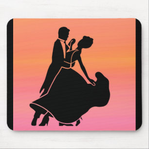 gradient tropical sunset sunrise dancers mouse mat