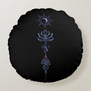 Gradient Unalome Group Round Cushion