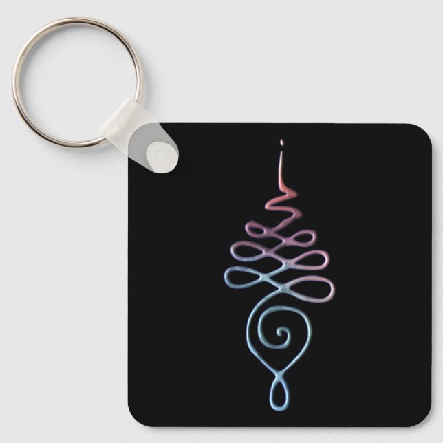 Gradient Unalome Key Ring (Front)