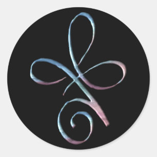 Gradient Unconditional Love Classic Round Sticker