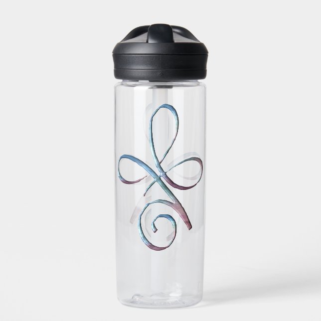 Gradient Unconditional Love water bottle (Front)