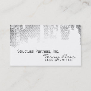 Gradient Upside Downtown Horizontal Skinny Business Card