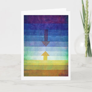 Gradient with Arrow, Paul Klee Card