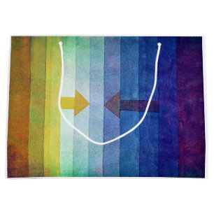Gradient with Arrow, Paul Klee Large Gift Bag