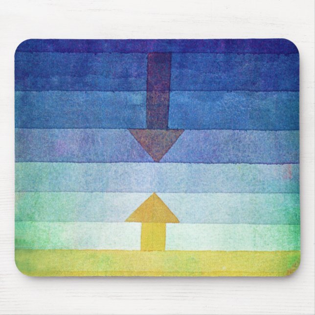Gradient with Arrow, Paul Klee Mouse Mat (Front)