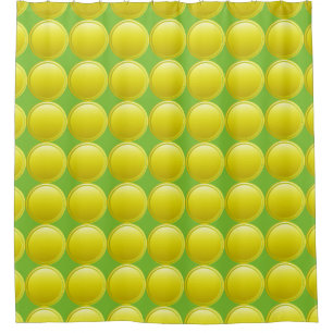 Gradients Dots - lemon yellow + your backg. & idea Shower Curtain