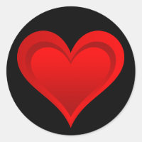 Gradients RED LOVE HEART + your text & ideas