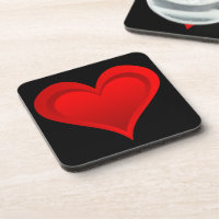 Gradients RED LOVE HEART + your text & ideas