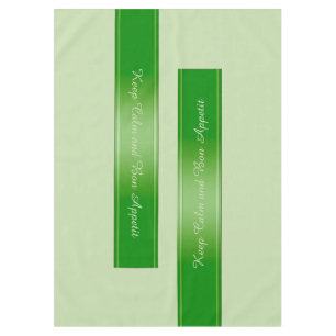 Gradients Stripes Border Deco olive + your text Tablecloth