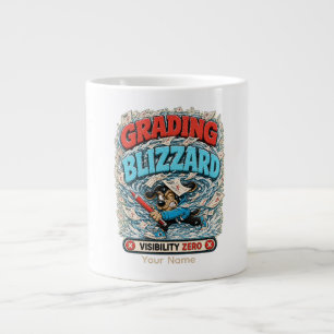 Grading Blizzard Personalised Funny Teacher T-Shir Large Coffee Mug