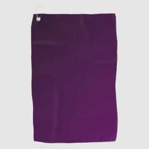 Gradual plum colour hue design golf towel