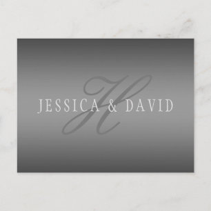 Gradually Changing Gradient Grey Any Name/s Postcard