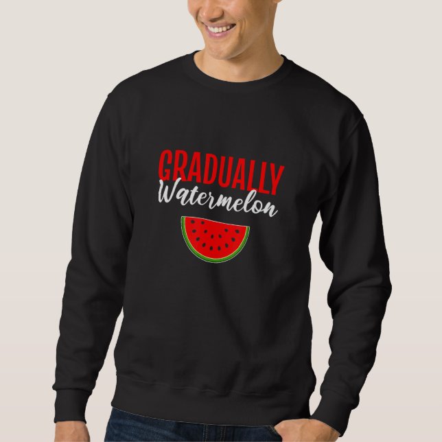 Gradually Watermelon Fruit Vendor Sweatshirt (Front)