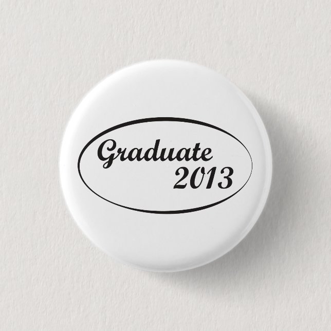 GRADUATE 2013 ABITUR 3 CM ROUND BADGE (Front)