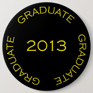 GRADUATE 2013 ABITUR 6 CM ROUND BADGE