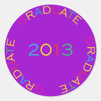 GRADUATE 2013 ABITUR CLASSIC ROUND STICKER