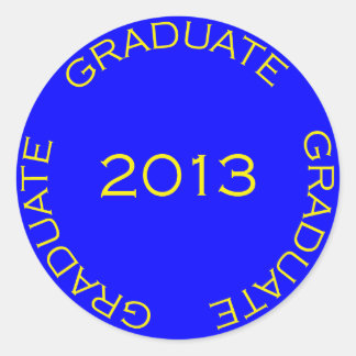 GRADUATE 2013 ABITUR CLASSIC ROUND STICKER