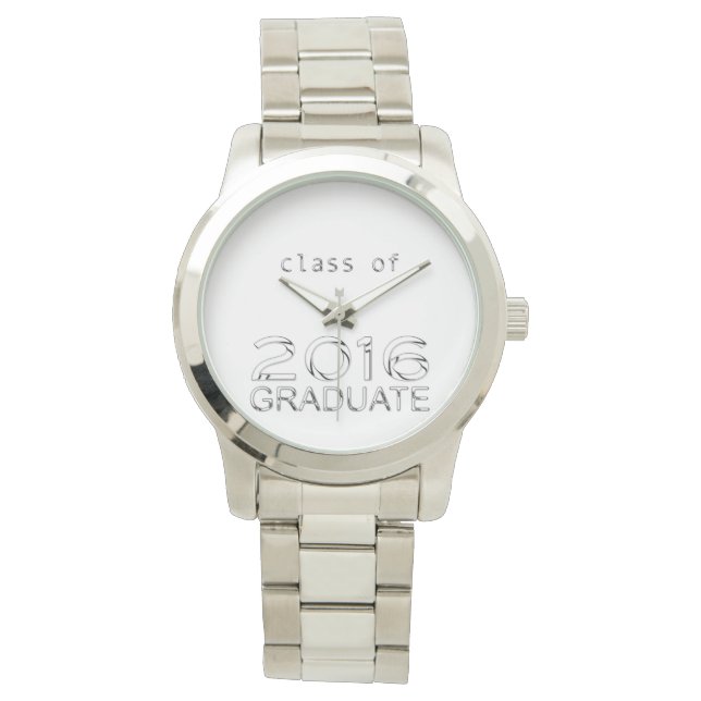 Graduate 2016 Chrome Letters Watch 1 (Front)