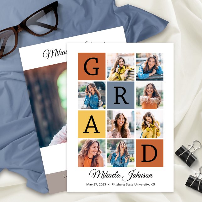 Graduate 2023 University 9 Photos Party Announcement (Creator Uploaded)