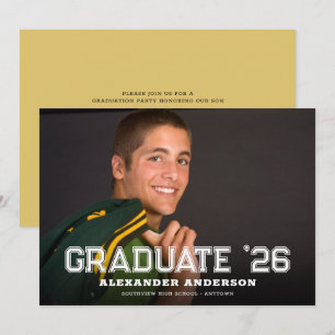 Graduate 2026 Full Photo Graduation Party Invitation