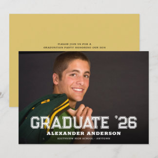 Graduate 2026 Full Photo Graduation Party Invitation