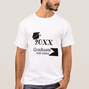 Graduate 20XX graduation hat simple minimal modern T-Shirt
