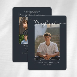 Graduate Announcement and Invitation with Photos