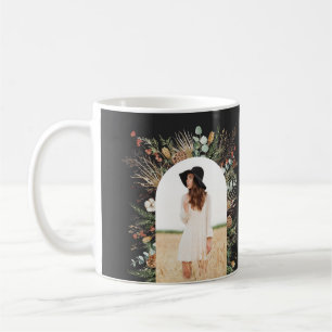 Graduate arch 1 photo black botanical modern mug