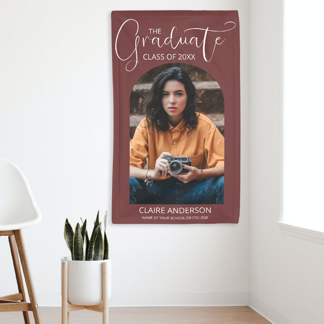 Graduate Arched Photo Graduation Banner (Creator Uploaded)