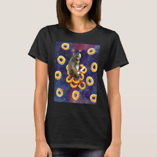 Graduate Baboon On Onion Rings In Space T-Shirt