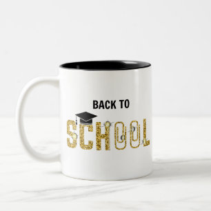 graduate back to school Two-Tone coffee mug
