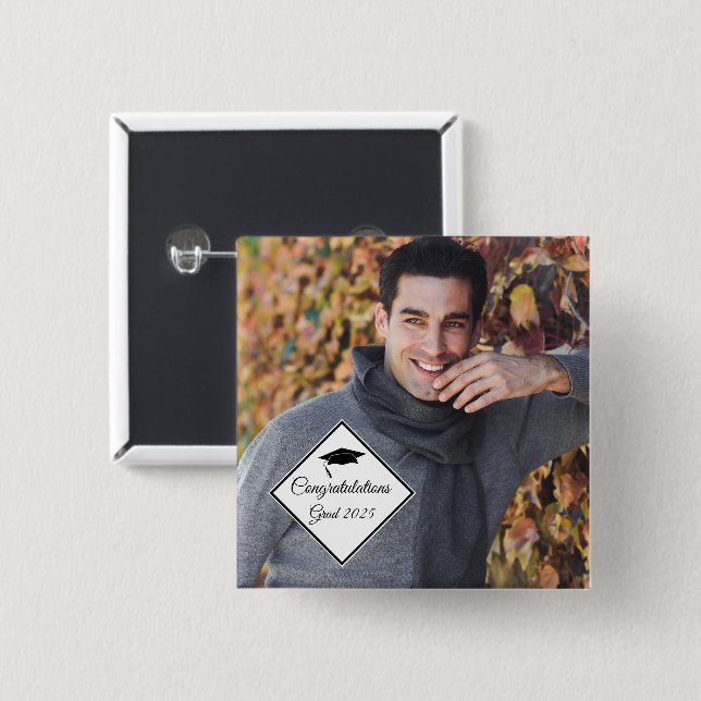 Graduate Button Pin (Front & Back)
