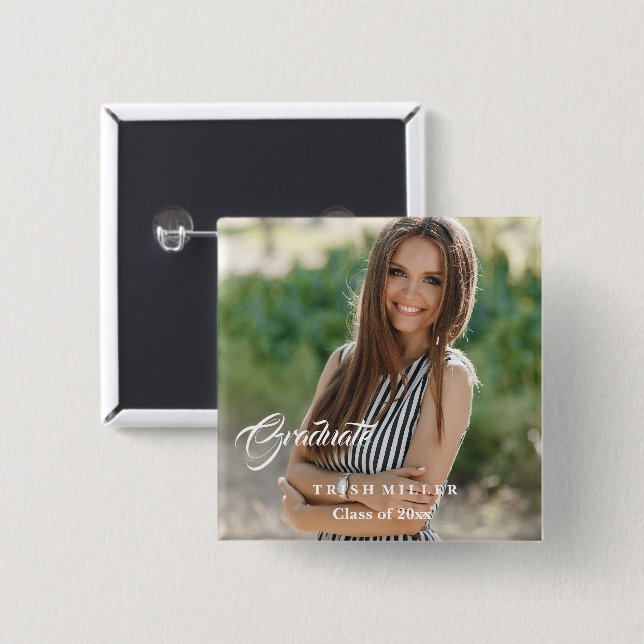 Graduate Button Pin (Front & Back)