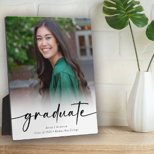 Graduate Calligraphy Script Class of 2024 Photo Plaque