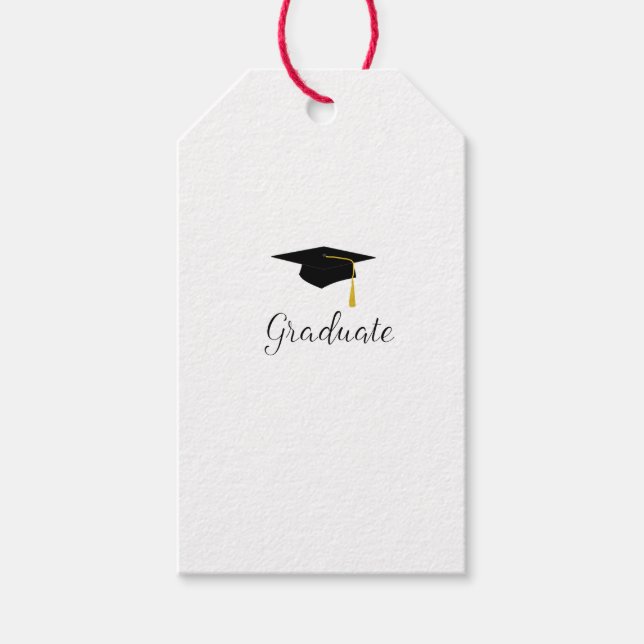 Graduate Cap gift tags (Front)