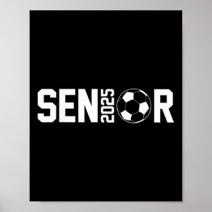 Graduate Cl Of 2025 Senior Soccer Player Graduatio Poster
