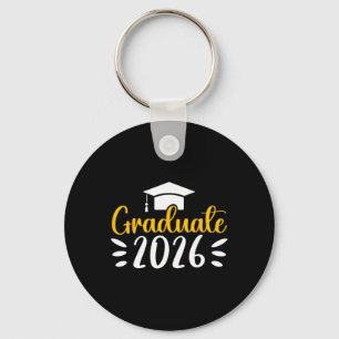 Graduate Cl Of 2026 Proud Senior High School Gradu Key Ring