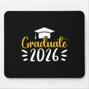 Graduate Cl Of 2026 Proud Senior High School Gradu Mouse Mat