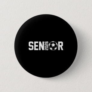 Graduate Cl Of 2026 Senior Soccer Player Graduatio 6 Cm Round Badge