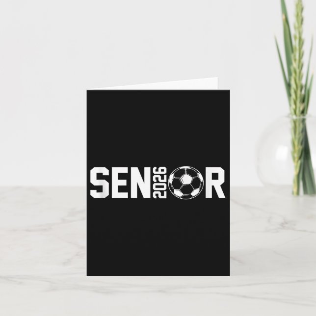 Graduate Cl Of 2026 Senior Soccer Player Graduatio Card (Front)