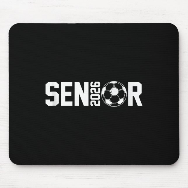 Graduate Cl Of 2026 Senior Soccer Player Graduatio Mouse Mat (Front)