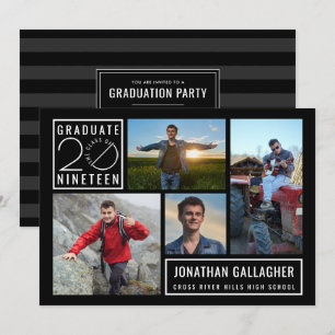Graduate Class of 2019 4-Photo Party Invitation