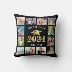 Graduate Class of 2021 Photo Collage Keepsake Cushion