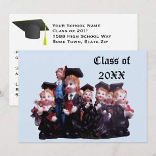Graduate Class of 20XX Porcelain Figurines Photo Invitation