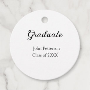 Graduate class of 20XX simple minimal graduation m Favour Tags