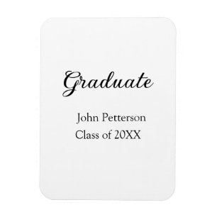 Graduate class of 20XX simple minimal graduation m Magnet