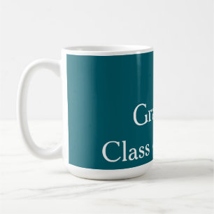 Graduate class of 20XX turquoise congrats yearname Coffee Mug